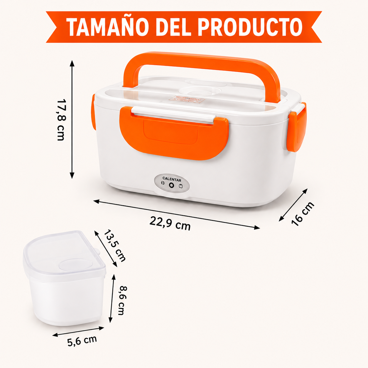 Fiambrera Electrica Naranja