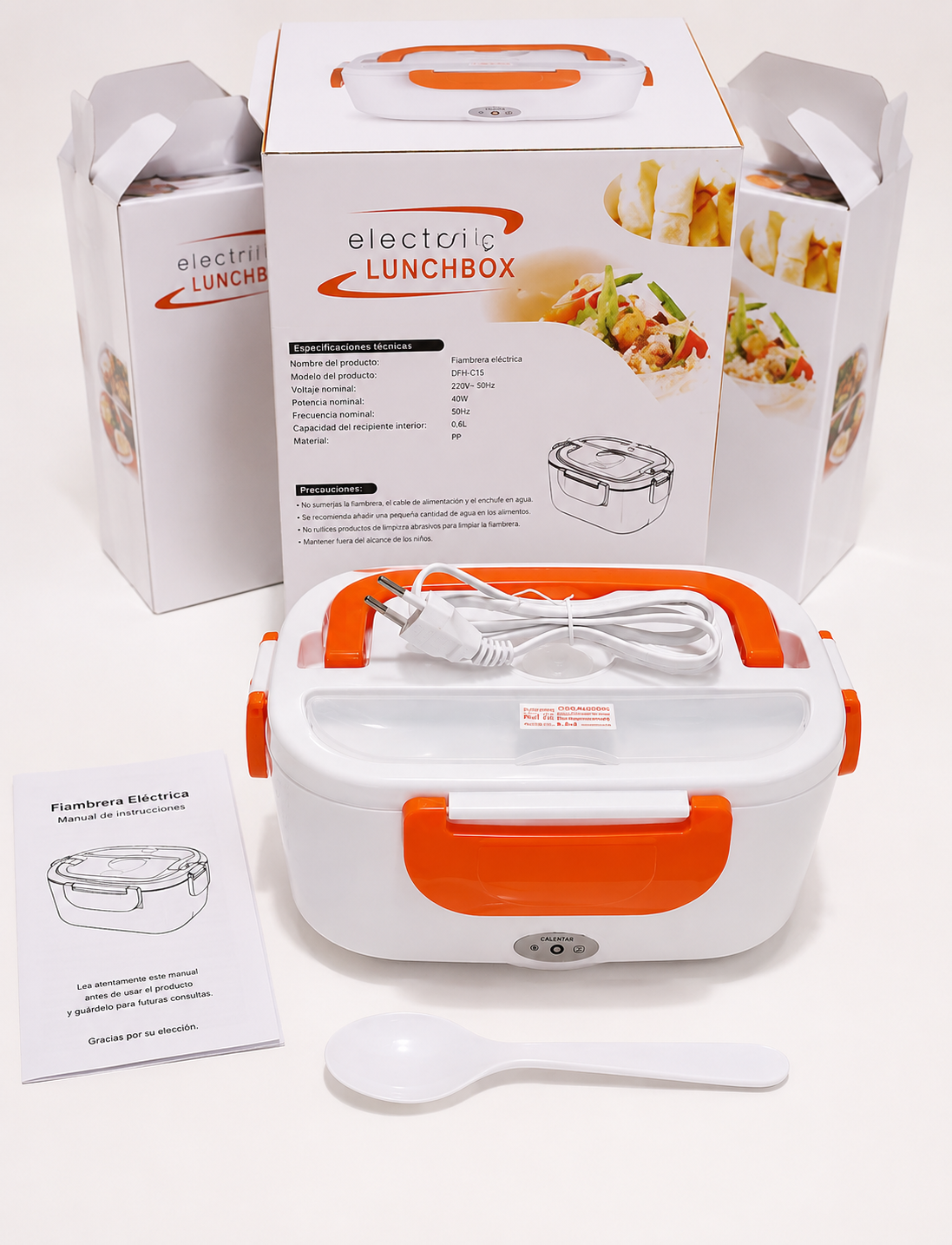 Fiambrera Electrica Naranja